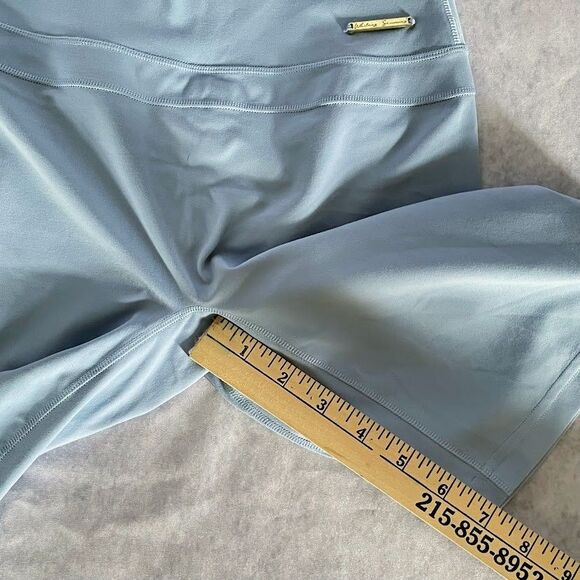 Gymshark + Whitney Biker Shorts Blue Womens Size S High Rise Butt Lift Cycling - Picture 9 of 9